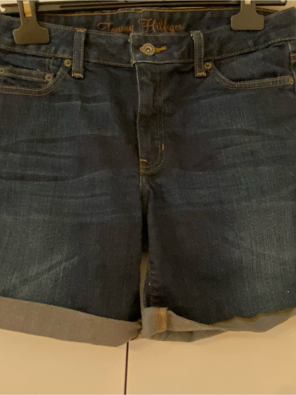 Tommy Hilfiger Dark Blue Denim Jean Shorts